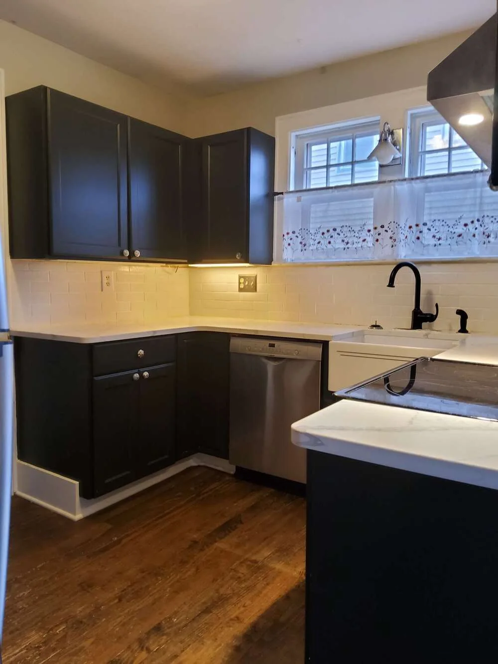 Home kitchen after a full degrease and polish